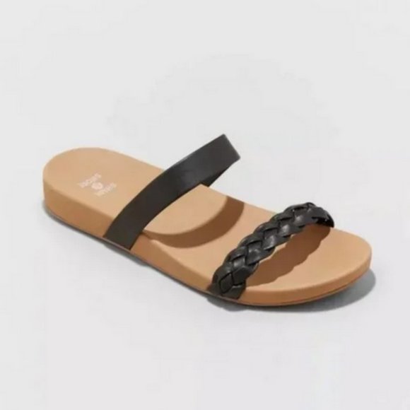 Women's Dani Slide Sandals Black - Shade & Shore™ - Picture 1 of 4